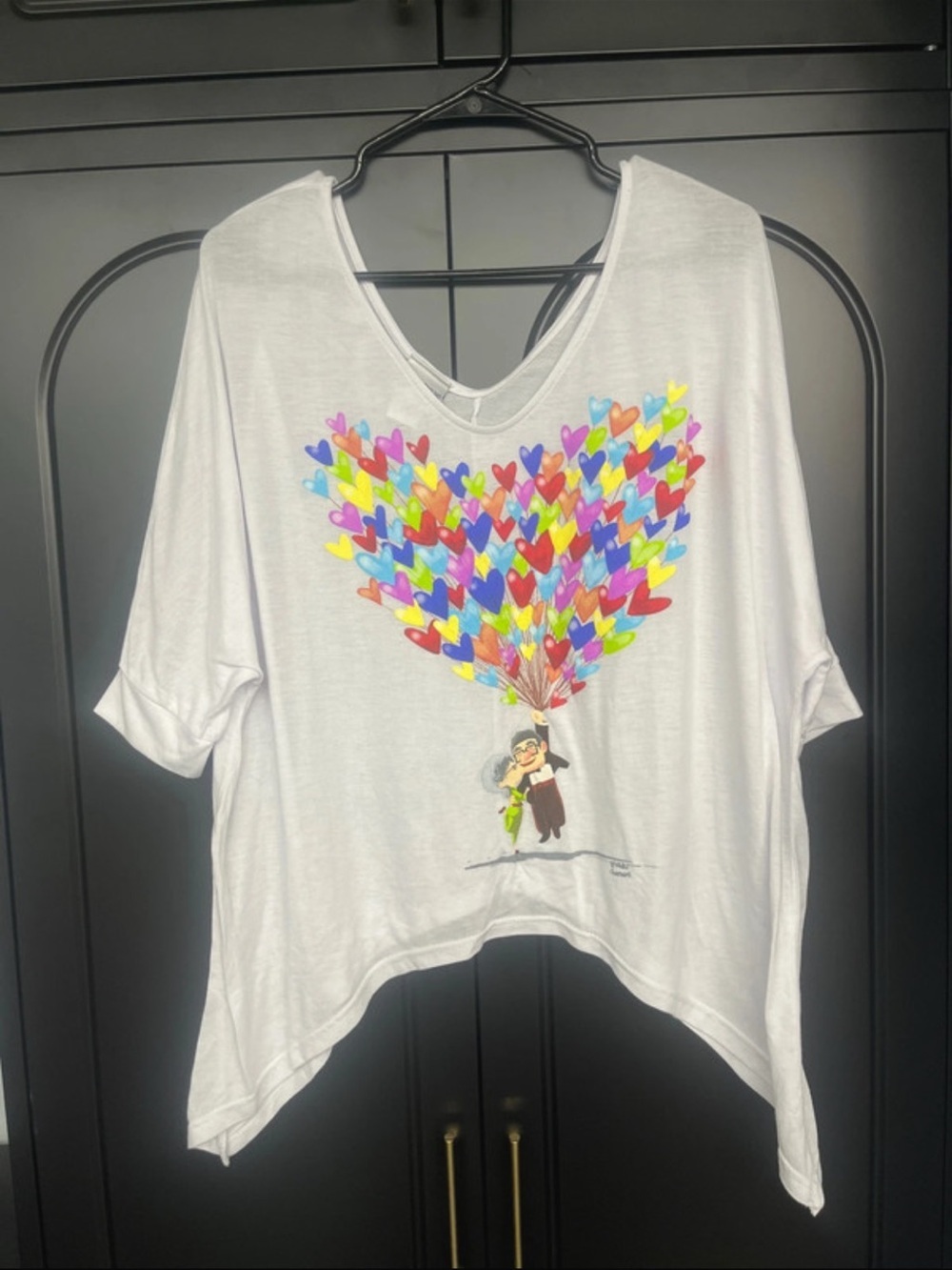 Disney's Wonderground Gallery Up Tee with Multicolor Heart-Balloon Graphic